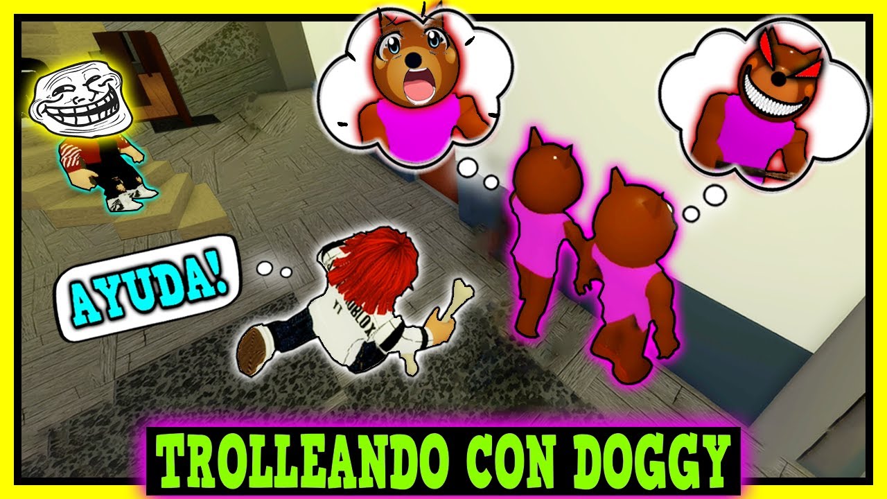 😅 TROLLEANDO con la SKIN de DOGGY 🐻 MOMENTOS DIVERTIDOS en PIGGY 🐷 | DEKUZAM 😝