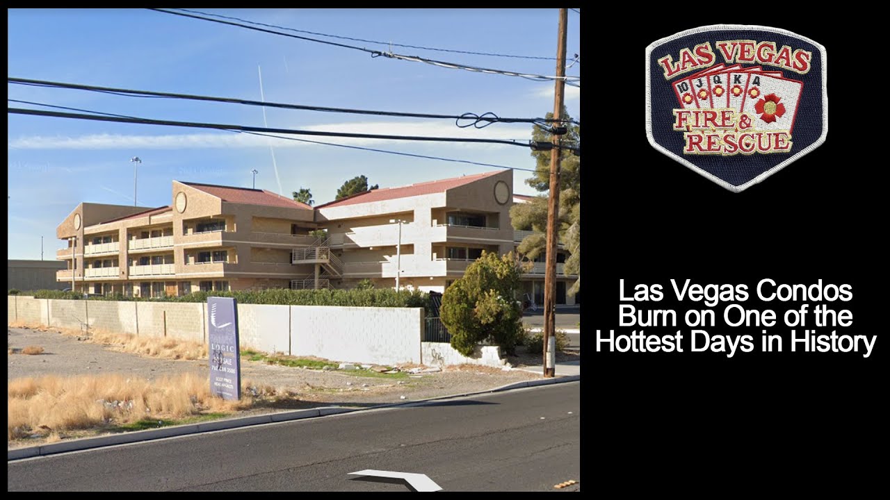 Las Vegas Fire Audio: 2-Alarm Condo Fire on 114 Degree Day 7/9/2021 [Nevada]