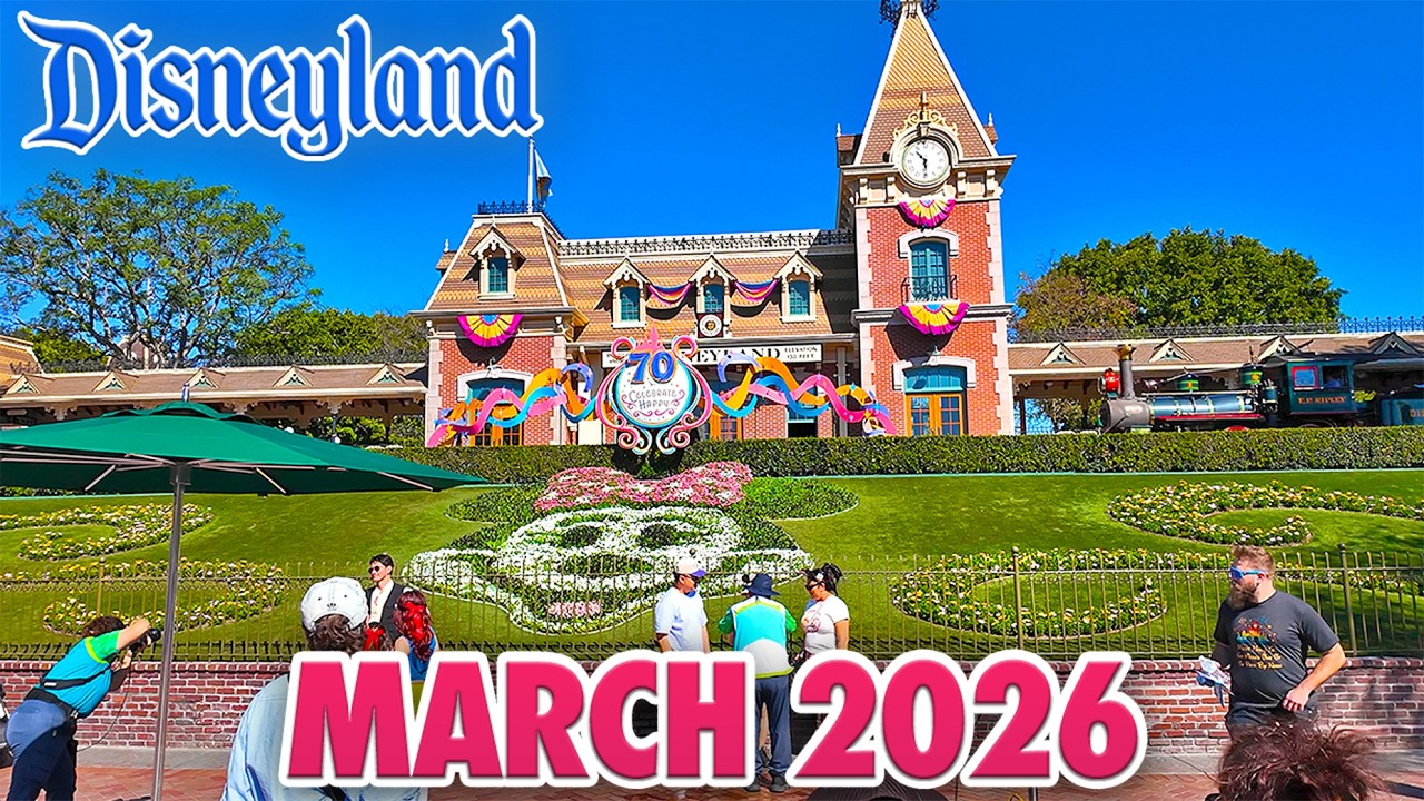 Disneyland Park - March 2026 Walkthrough + Updates: New Construction & Rise of the Resistance [4K]