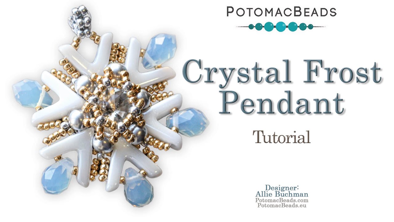Crystal Frost Pendant - DIY Jewelry Making Tutorial By PotomacBeads