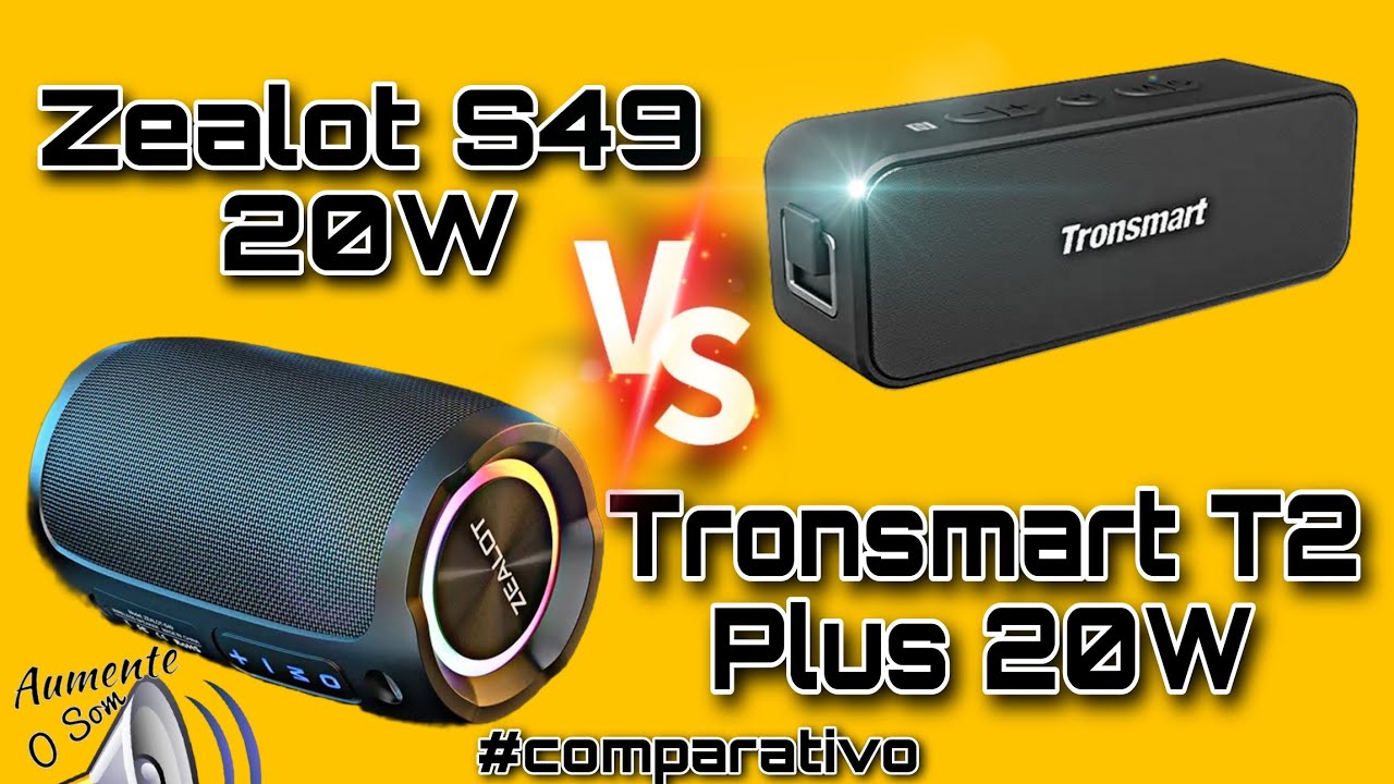 Zealot S49 20W ou Tronsmart T2 Plus 20W? QUAL A MELHOR? ASSISTA!