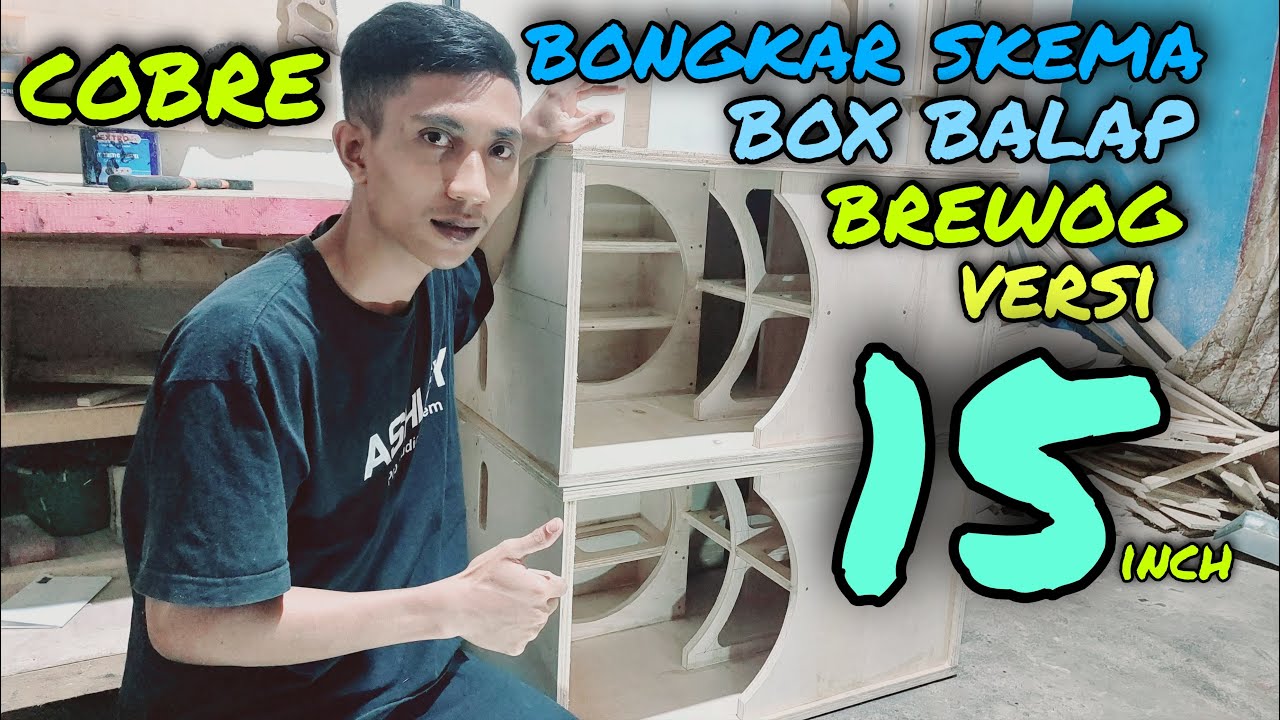 Skema box speaker subwoofer model cobre 15 inch jedug gler cocok buat miniatur maupun rumahan