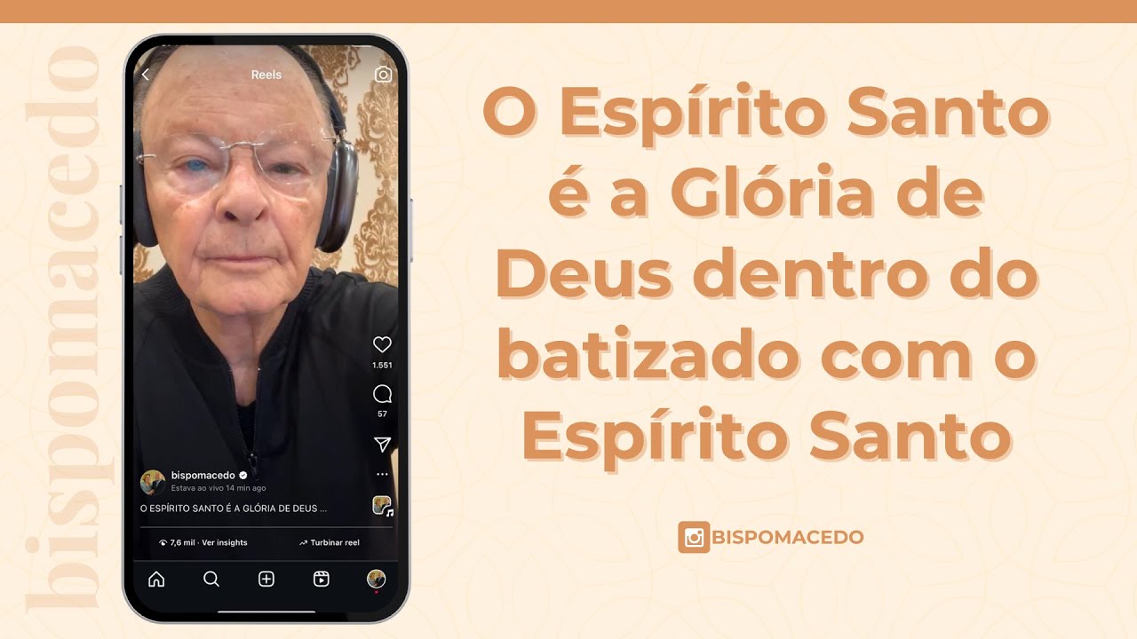 O Espírito Santo é a Glória de Deus dentro do batizado com o Espírito Santo - Meditação 28/04/25