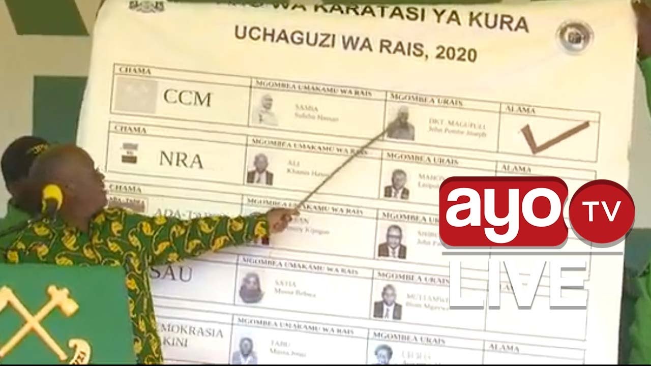 MAGUFULI ASHIKA FIMBO AFUNDISHA JINSI YA KUPIGA KURA