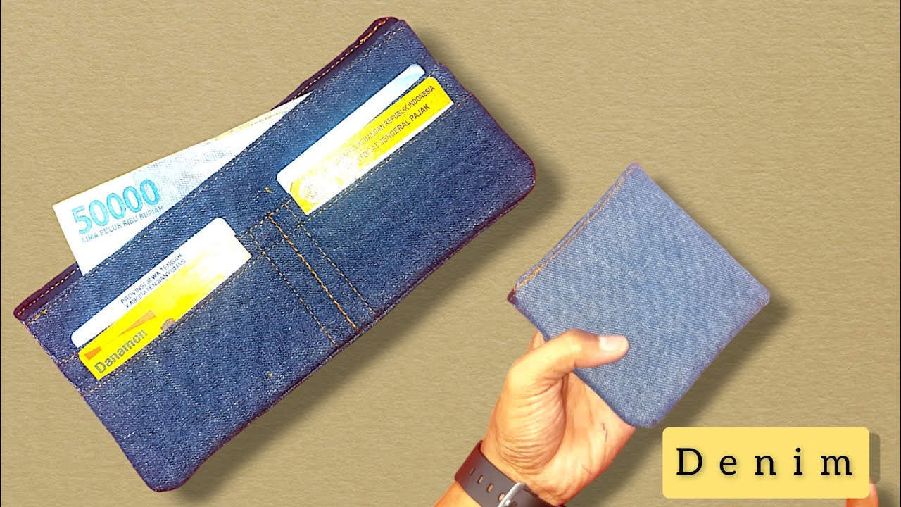 Diy Dompet denim/bahan jeans