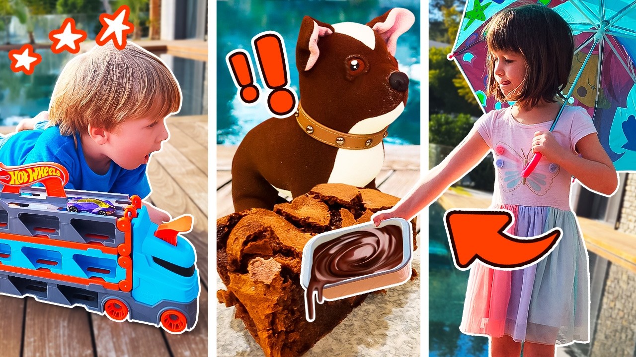 Masha, iyi ki doğdun! Masha'nın doğum günü için çikolatalı brownie yapıyoruz! Çocuk videoları.