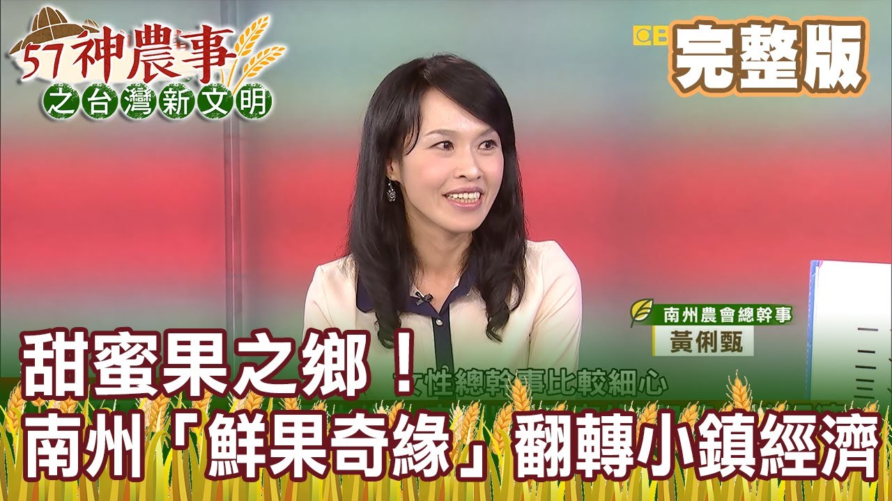 甜蜜果之鄉！南州「鮮果奇緣」翻轉小鎮經濟《57神農事》完整版 胡忠信 黃俐甄 20200818
