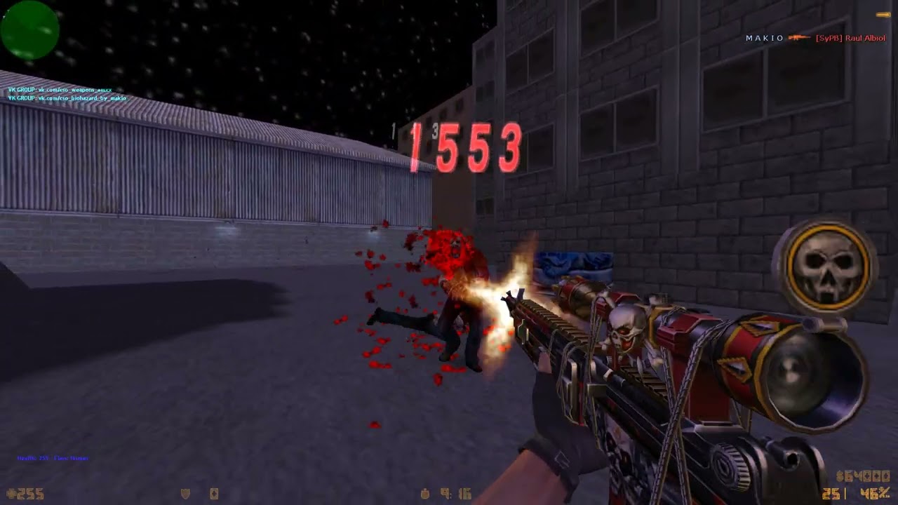 [CSO] SKULL-5 Blood | CS 1.6 AMXX (Снайперская винтовка в игре Counter-Strike Nexon: Zombies)