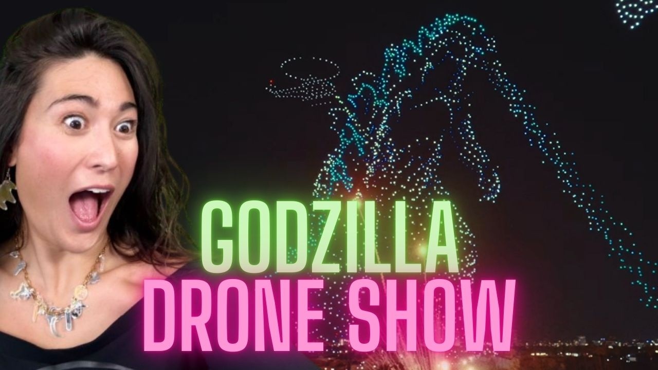 MONARCH LEGACY OF MONSTERS DRONE SHOW - Tallest Drone Show in Global History