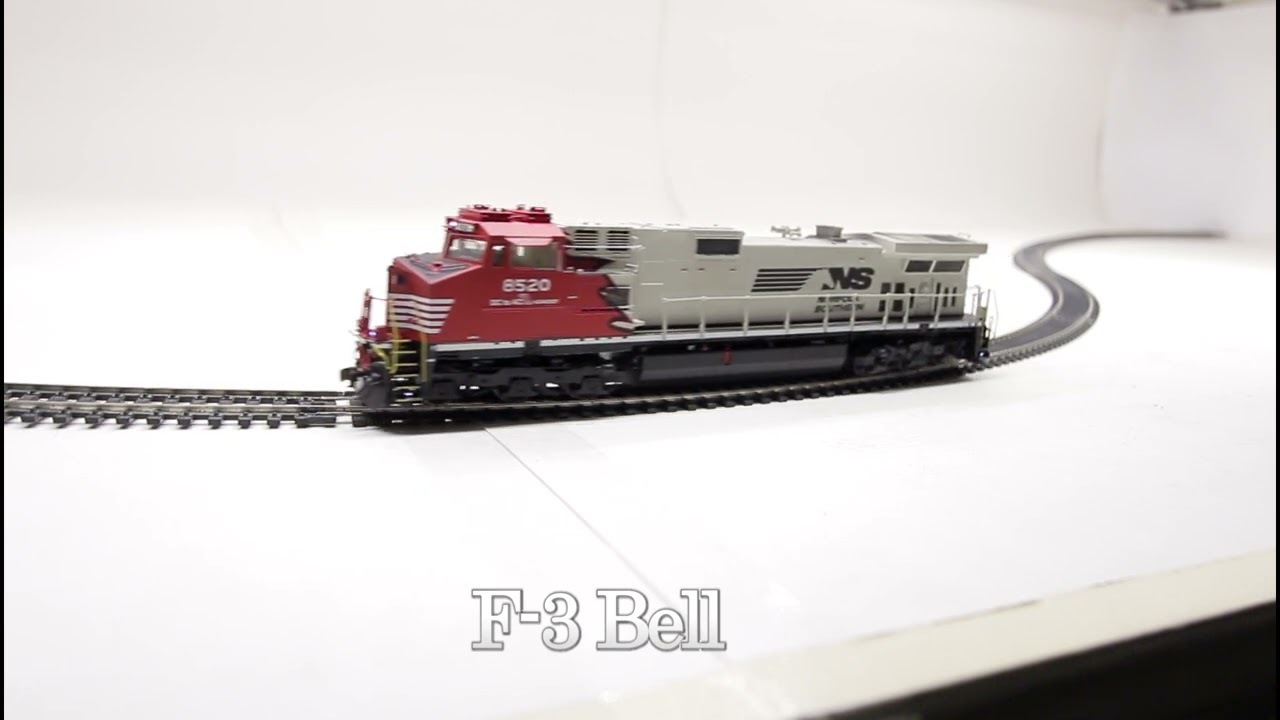 HO scale OMI brass NS #8520 Sound/lights test video.