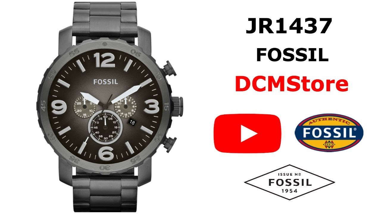 JR1437 Fossil Nate Chronograph Gray Smoke