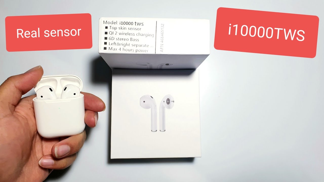 New copy airpods 2 I10000 TWS Unboxing 1:1