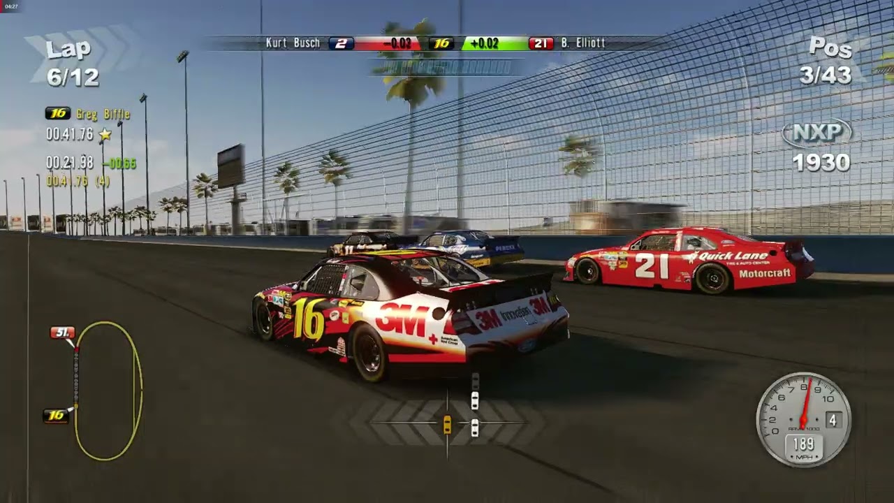 NASCAR The Game 2011 Greg Biffle 2010 Auto Club Gameplay