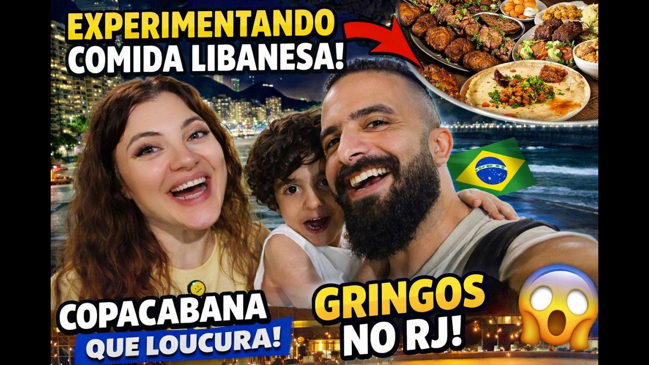 Uma Noite em Copacabana 🇧🇷 | Restaurante Libanês, Carnaval e Surpresas