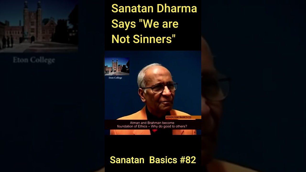 Sanatan Dharma Says We Are Not Sinners  | Jay Lakhani | Hindu Academy #SanatanBasics 82 #sin #sinner