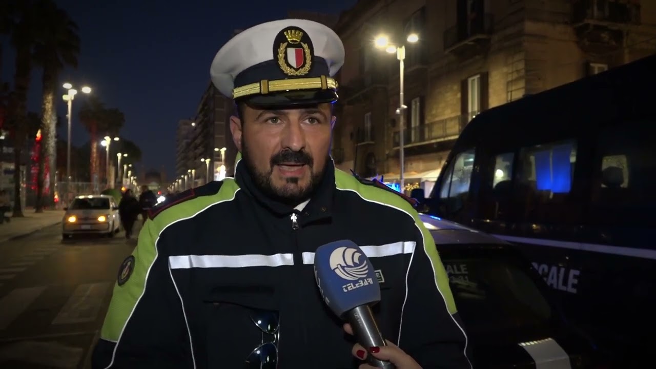 Capodanno a Bari, la Polizia Locale: “In strada 250 agenti. Controlli alcoltest anche in periferia”