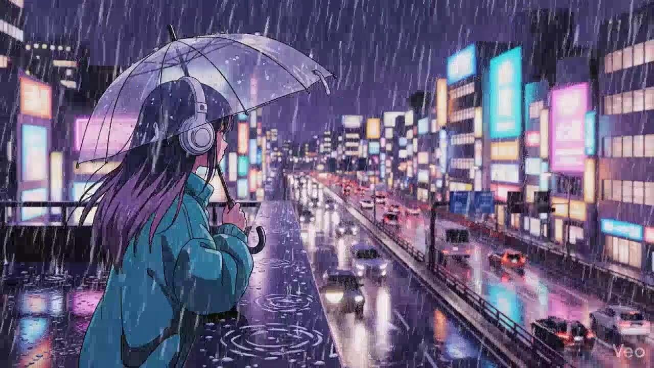 Late Night Study 🌧️ Rainy Japanese City Lofi