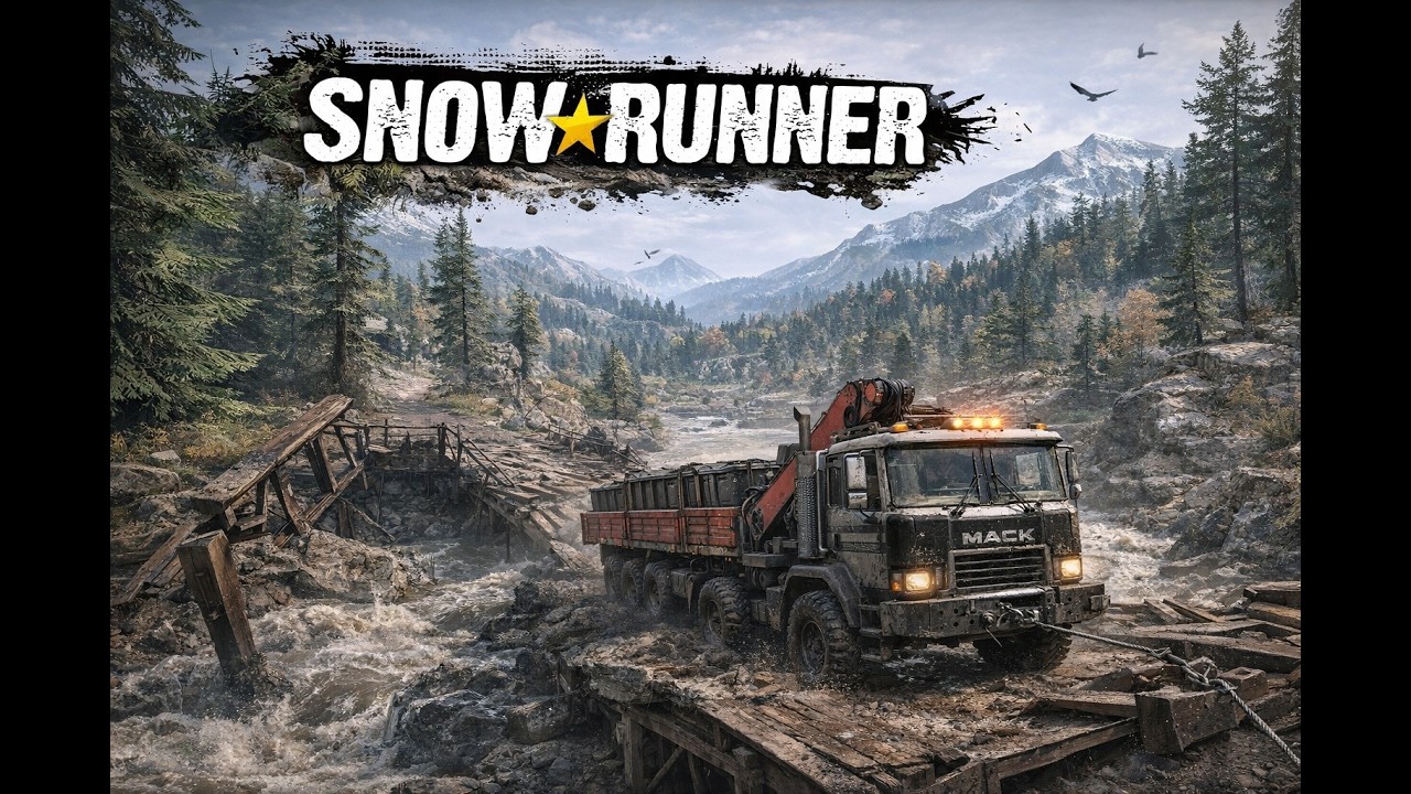 🗺️⛰️ Découverte de la carte – La Vallée des Chutes de Roches | SnowRunner 🚙
