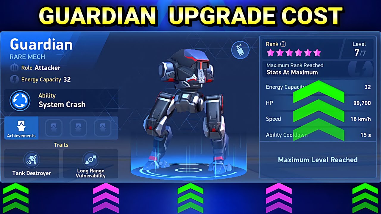 Mech Arena Guardian Upgrade