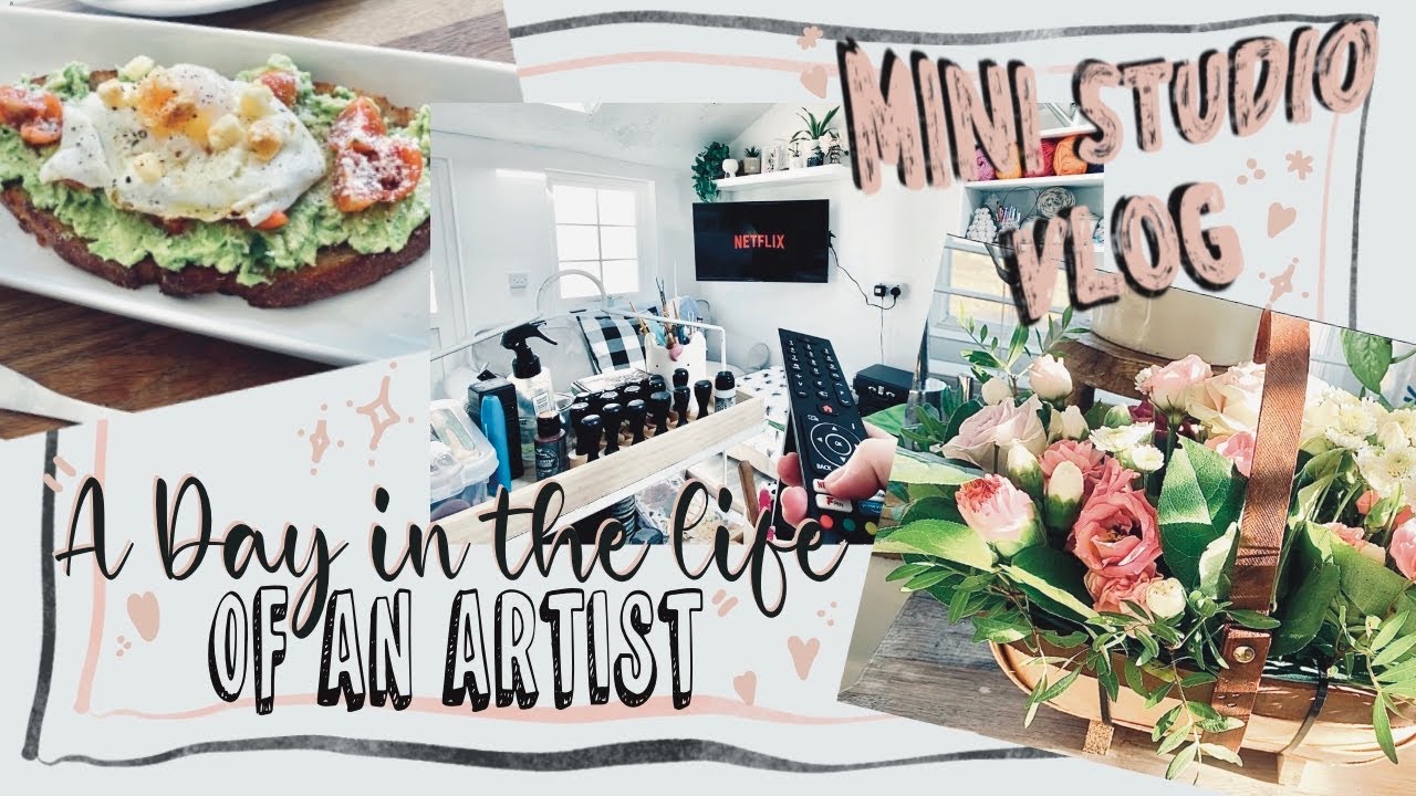 Mini studio vlog ….A day in the life of me the artist