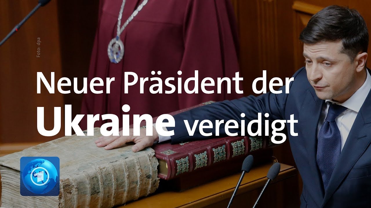 Selenskij als neuer Präsident der Ukraine vereidigt - kündigt Neuwahlen an