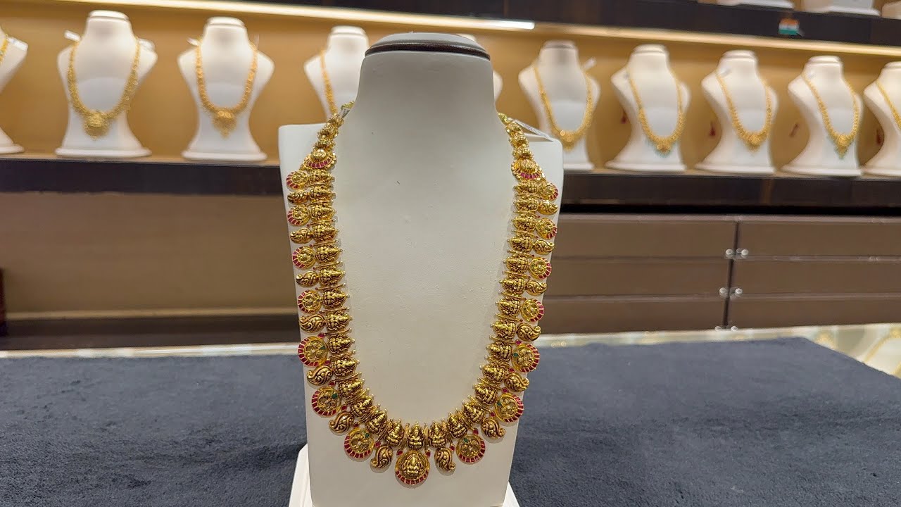 😱Just 28 grams నుండి కొత్తగా వచ్చిన హారాలు Latest Traditional #Haram Designs #chandanabrothers #gold