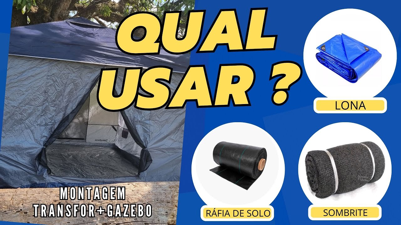 Lona, Ráfia ou Sombrite? Escolha a Base Ideal para Sua Barraca!