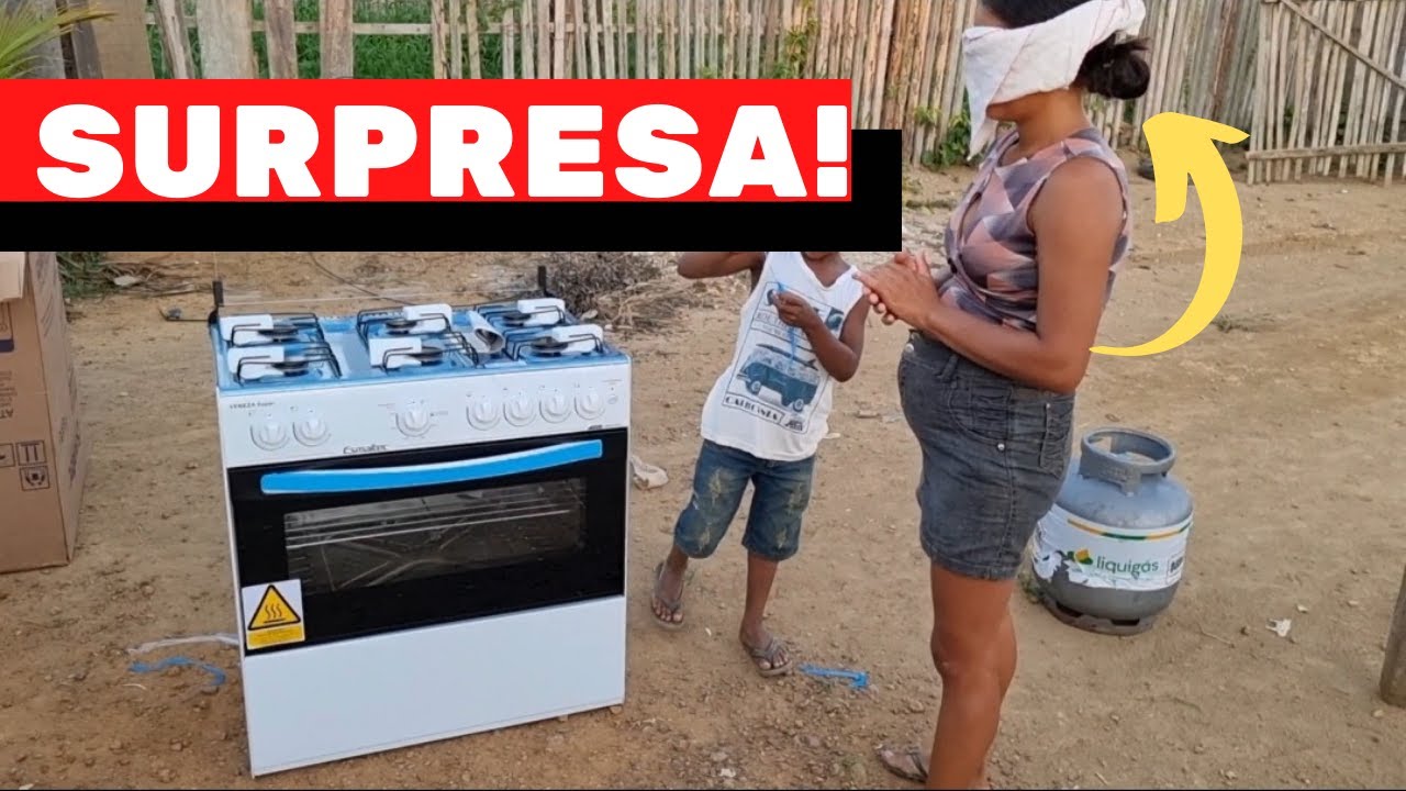 CLEIDIANE REALIZA SEU SONHO/ UM LINDO FOGÃO NOVO, EMOCIONANTE