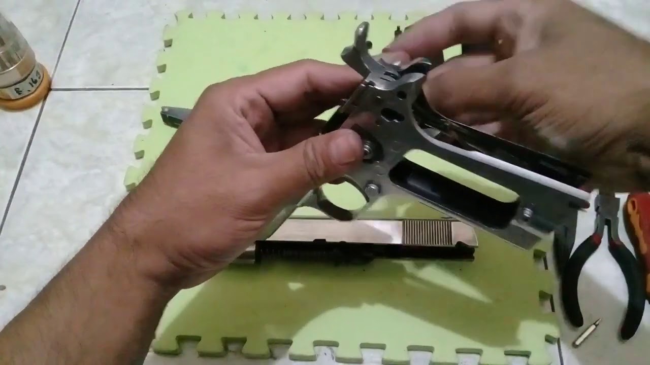 How to re assembly KJW M1911 #green_gas #airsoft #cal6mm #blowback