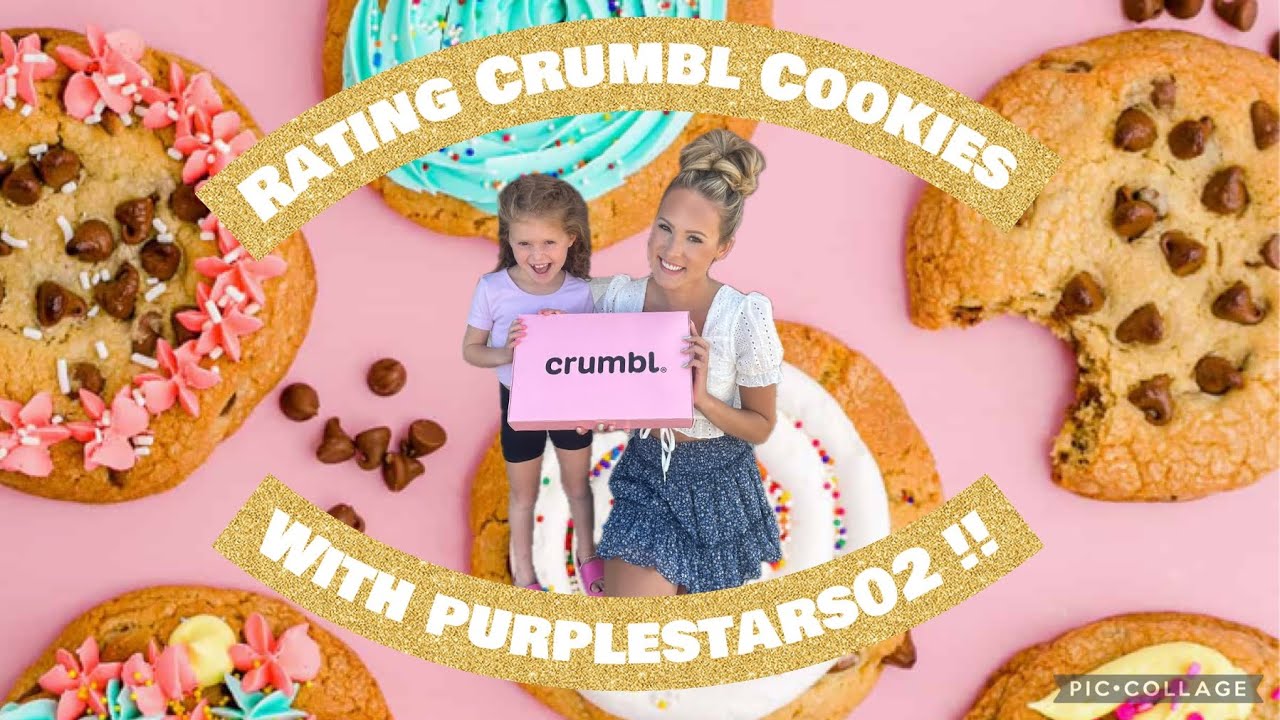 CRUMBL COOKIES with @PurpleStars02  !!🍪☀️🎉 #crumbl #crumblcookie #tasting #purplestars02 #rating