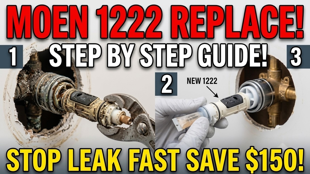 Replace Moen 1222 Tub and Shower Cartridge – Complete Step-by-Step DIY