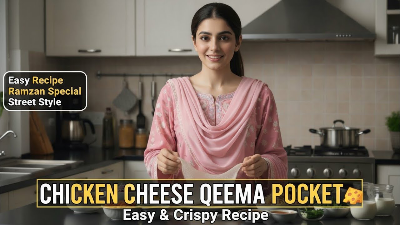 Chicken Cheese Qeema Pocket | |Crispy & Cheesy Easy Recipe|