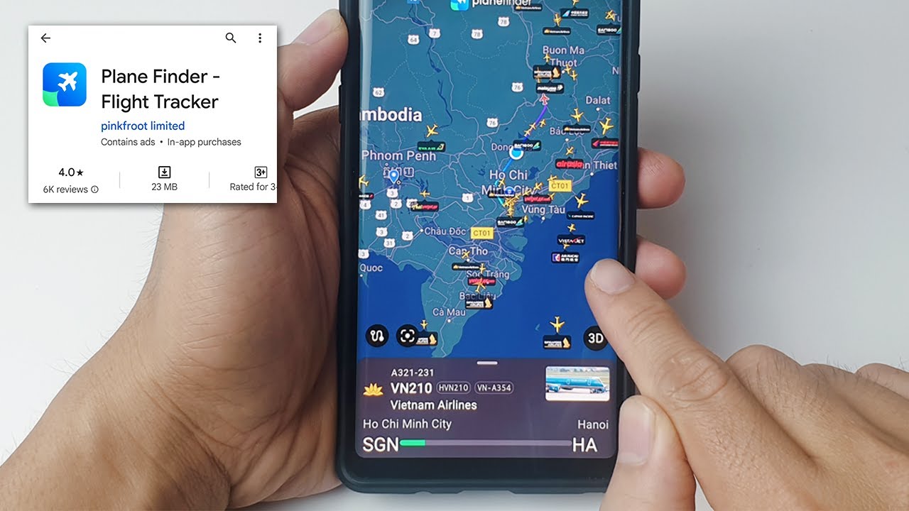 This app will help you to see all Flights in real time