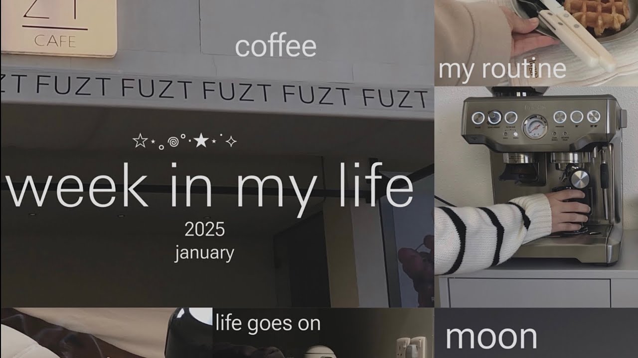week in my life ~2025 🫧* 。 • ˚  routine ` coffee ` study