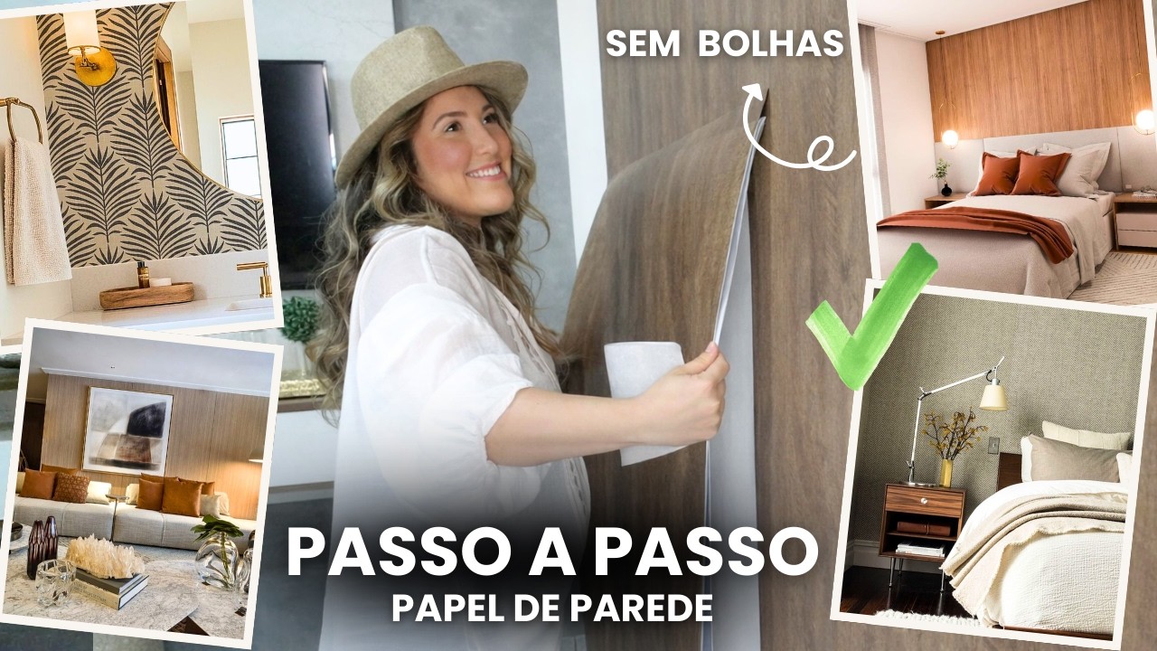Como Instalar Papel de Parede Sozinho | Passo a Passo Fácil