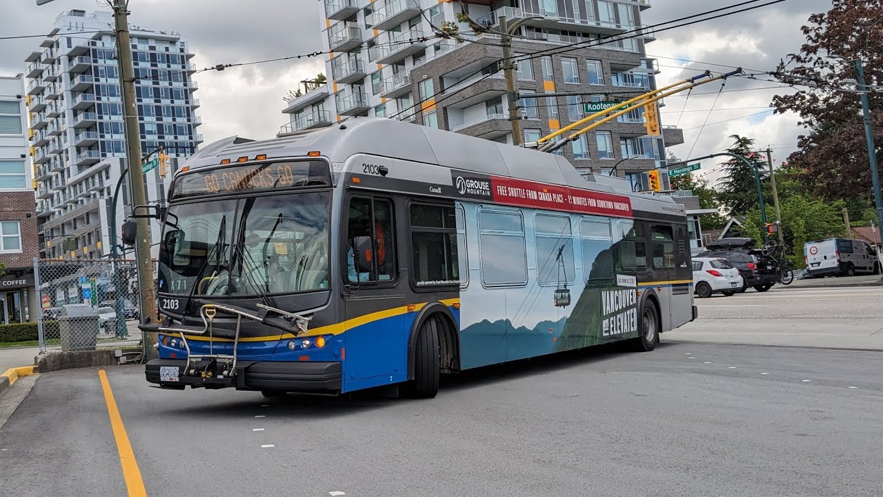 Translink CMBC 2103 on the 14 from Kootenay loop to Granville station