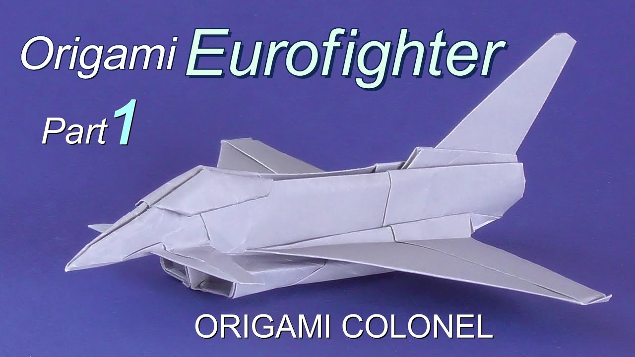 How to make an Origami fighter jet, Eurofighter EF-2000 