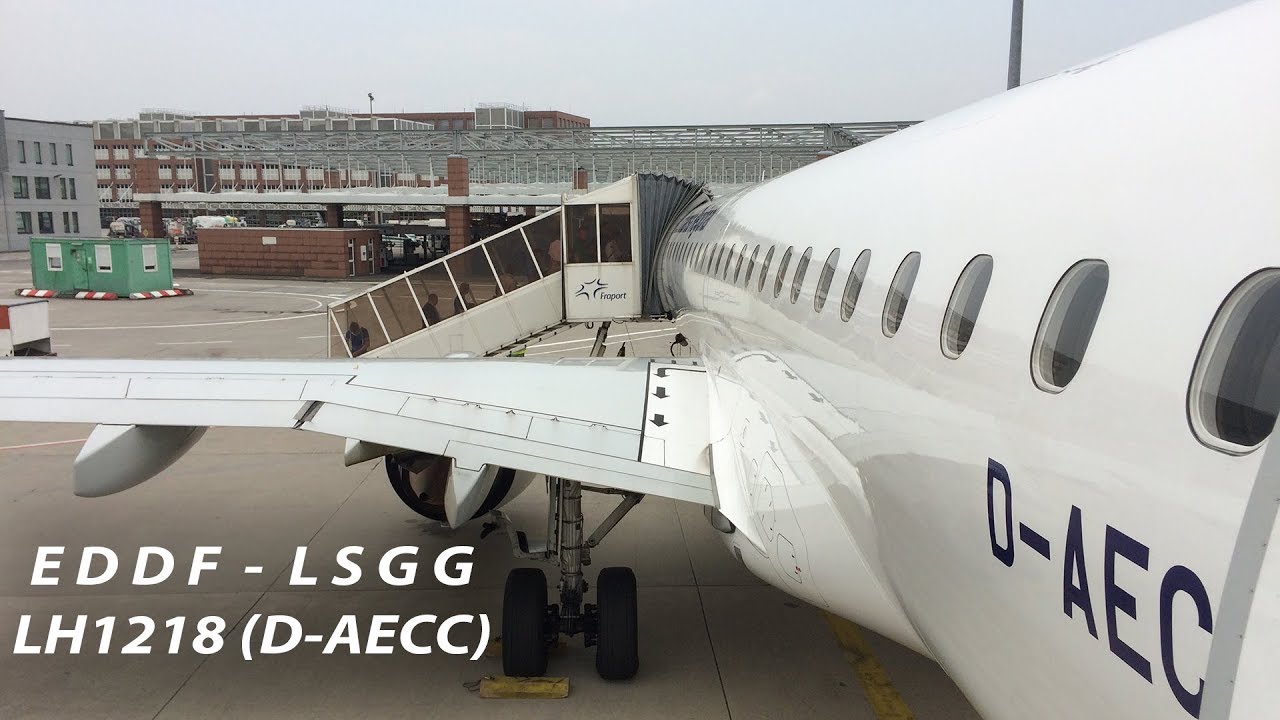 Lufthansa CityLine D-AECC flight - EDDF LSGG (LH1218)