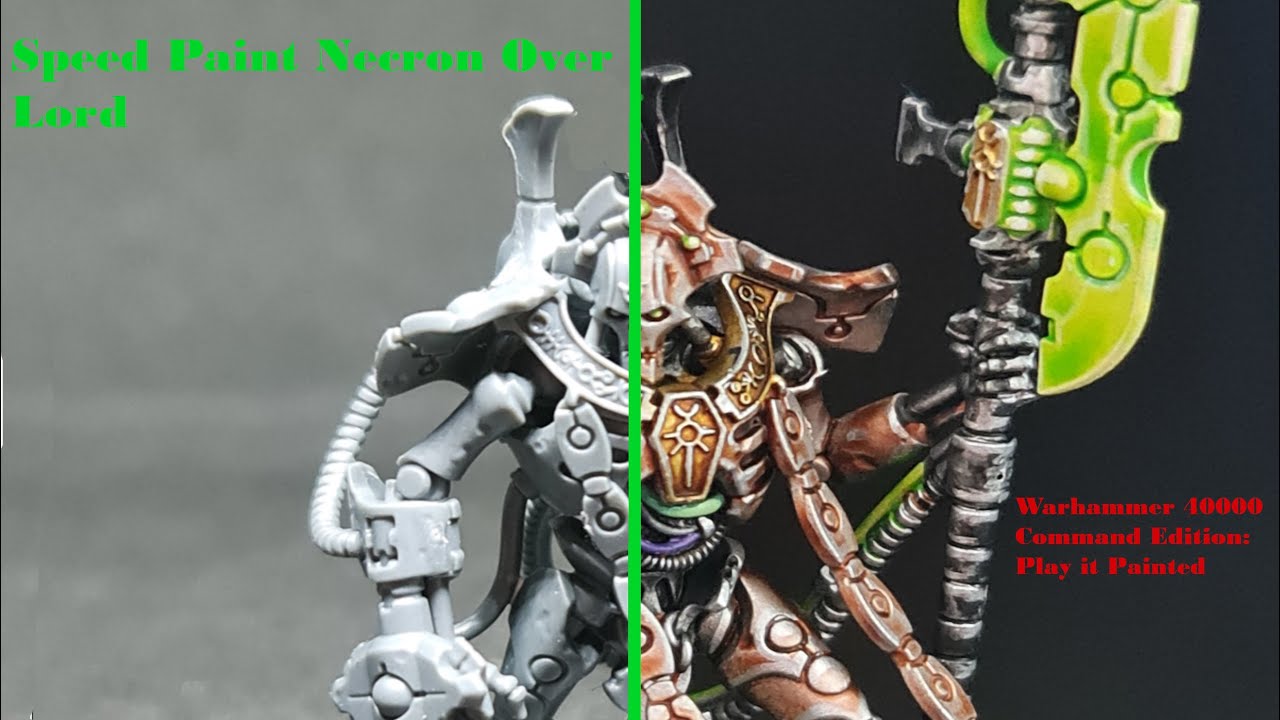 Speed Paint Necron Overlord from Warhammer 40000 Command edition