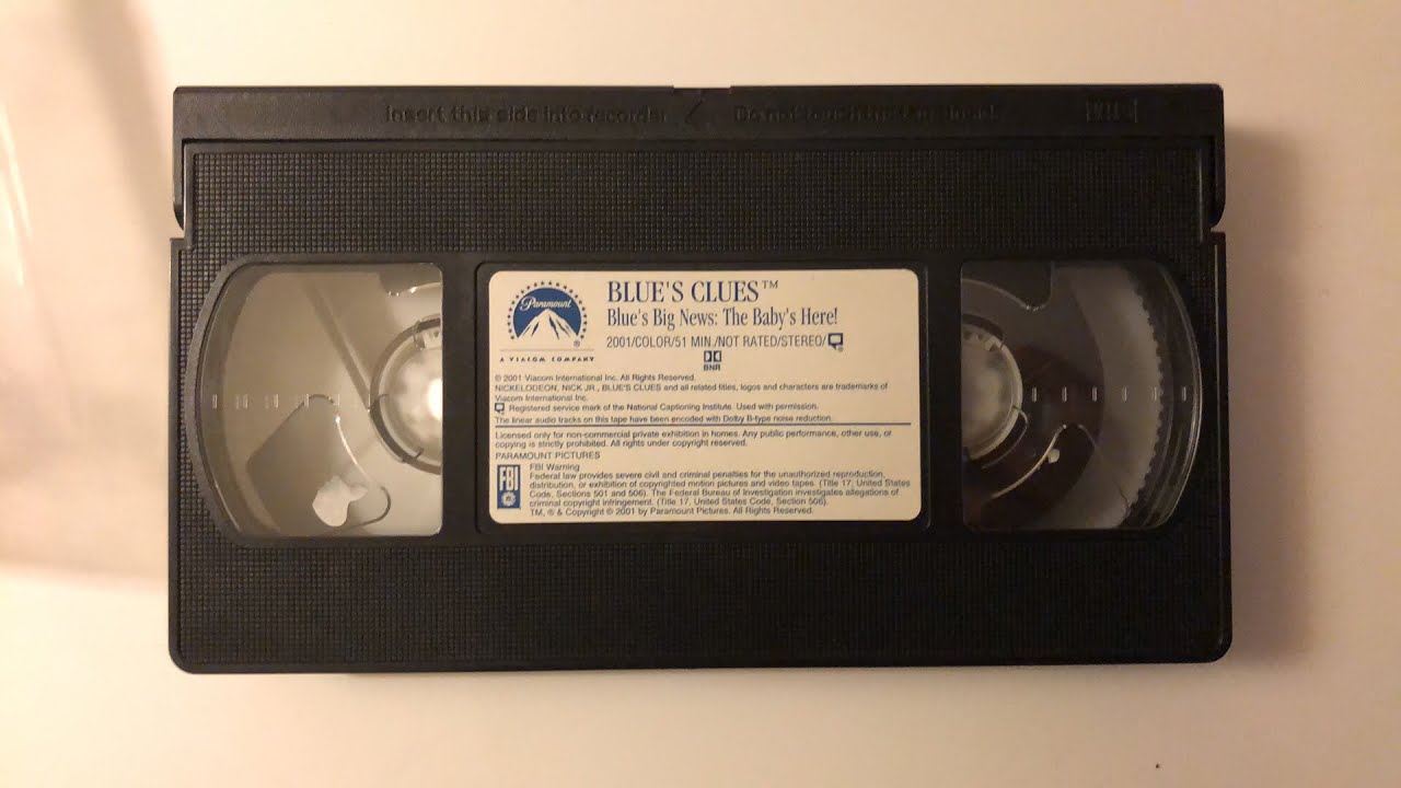 Closing to Blue’s Clues Blue’s Big News: The Baby’s Here! 2001 VHS