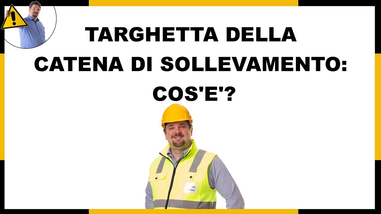 Marcatura CE Catena di Sollevamento? Targhetta Metallica? Daniele Ruoso ing Perfettibile ing Delaini