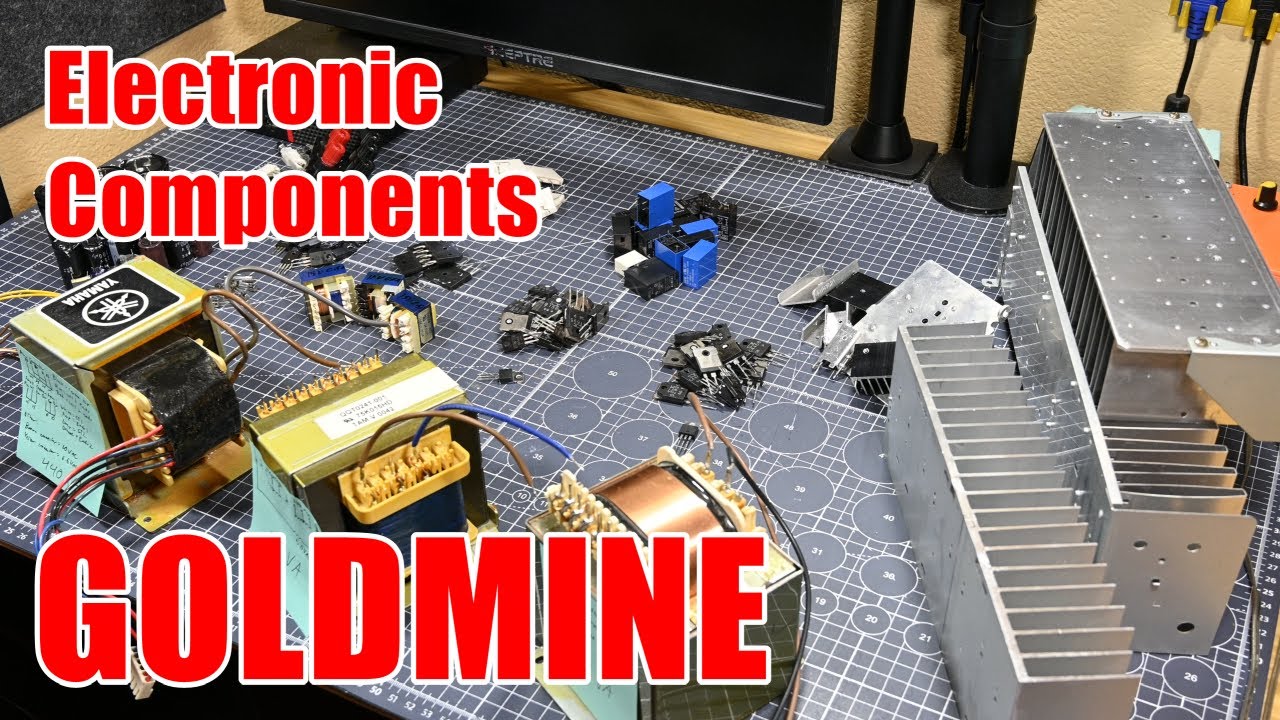 CHEAP and USEFUL Electronic Components! - Scrapping Old Audio Amplifiers
