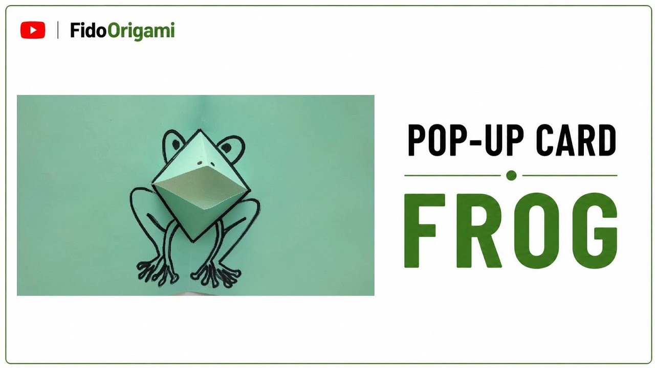 Pop Up Card - Frog