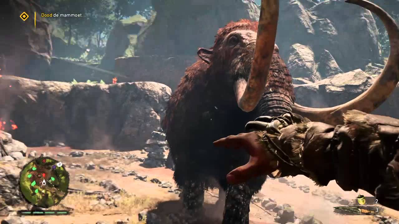 Far Cry® Primal mission help Wenja hunters kill mammoth