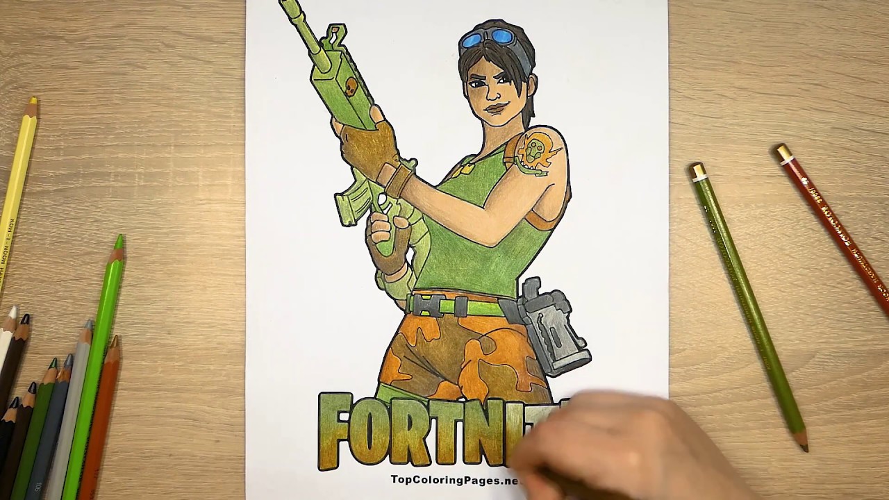 Fortnite coloring page 🎮 for gamers Battle Royale
