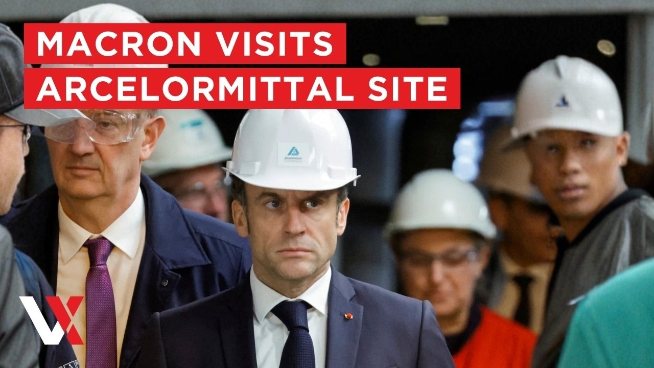 LIVE |  French President Emmanuel Macron Visits ArcelorMittal Steel Site in Dunkirk | VERTEX