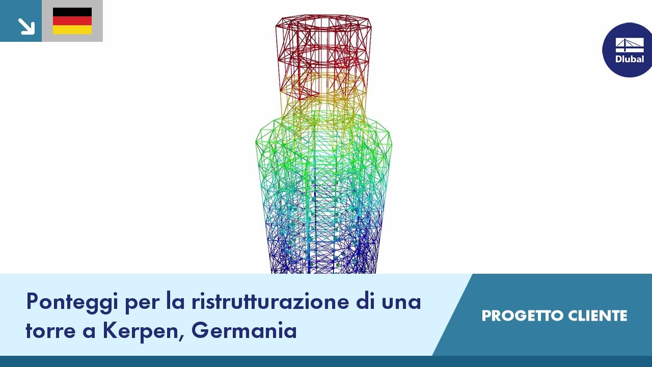 [DE] CP 000199 | Ponteggi per la ristrutturazione di una torre a Kerpen, Germania