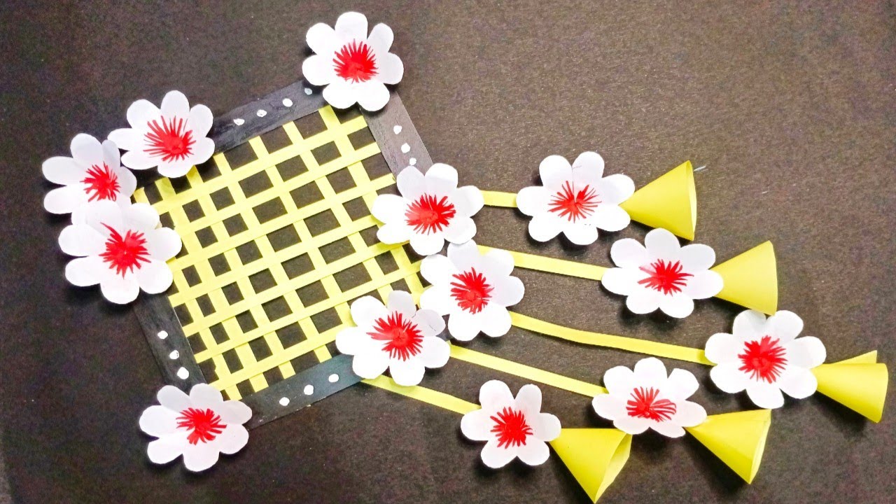 Easy Flower Wall hanging/Wall hanging for home decoration 