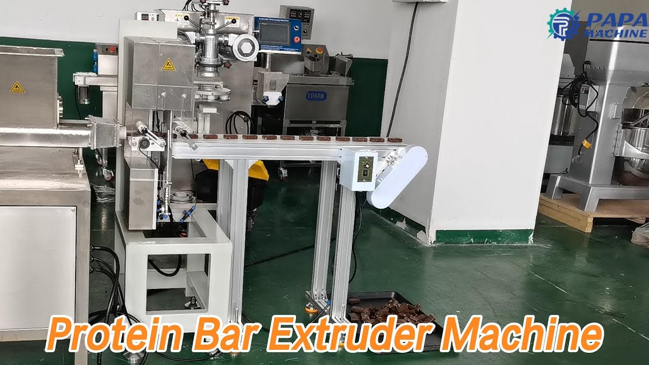 Horizontal Small Protein Bar Extruder Machine PLC Program For Factory