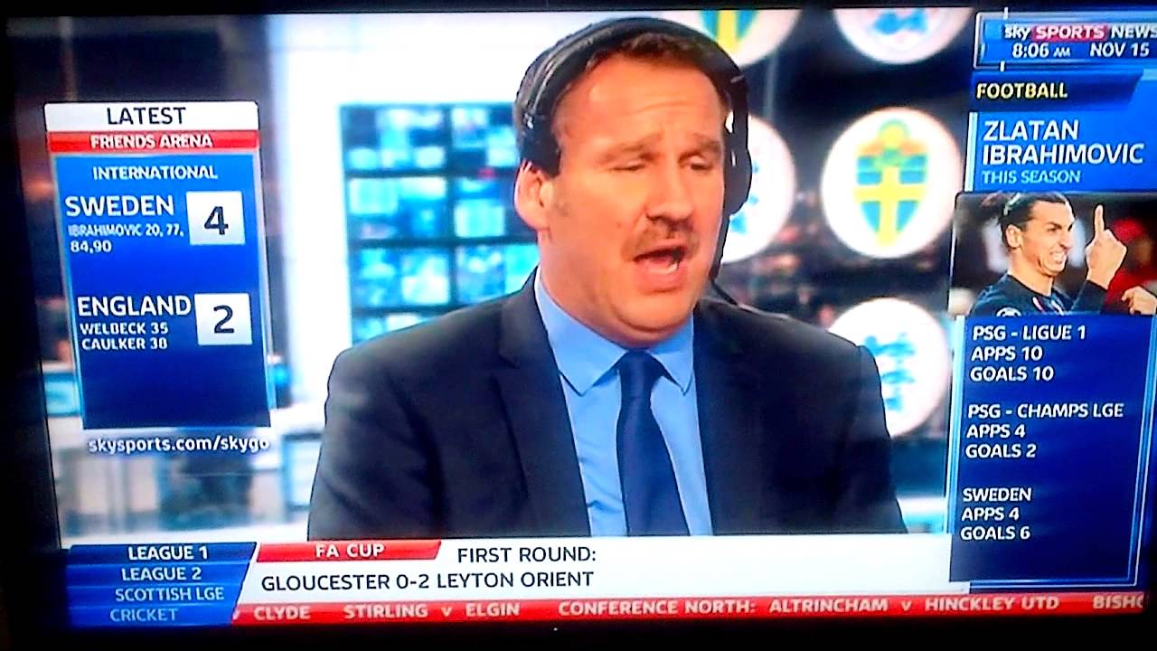 Paul Merson Reaction to Ibra overhead kick